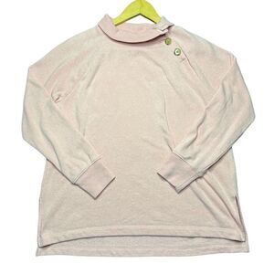 J Crew Cowl Neck Soft Light Pink Sweater Women’s XS Preppy Fall Winter